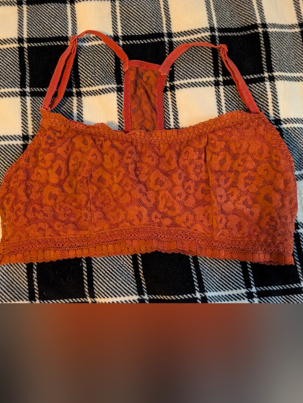 🏷️3/$8 No Boundaries Bralette Rust Orange Size Medium